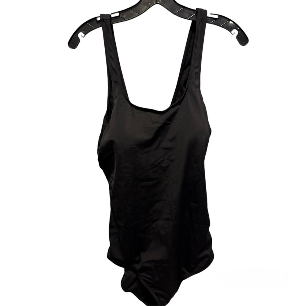 Delimira One Piece Swimsuit Lined Cups Black, size 18 Plus NWT